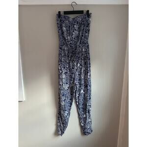 Lilly Pulitzer for Target Blue and White Jumpsuit